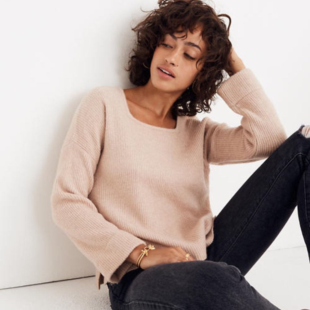 Madewell Square Neck Sweater